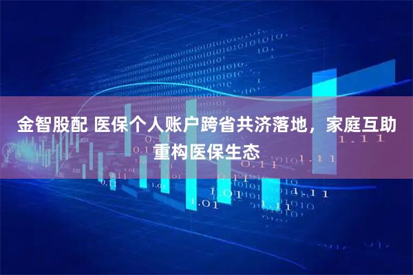 金智股配 医保个人账户跨省共济落地，家庭互助重构医保生态