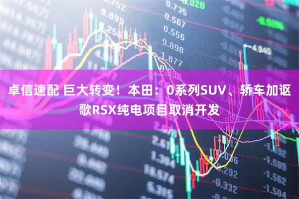 卓信速配 巨大转变！本田：0系列SUV、轿车加讴歌RSX纯电项目取消开发