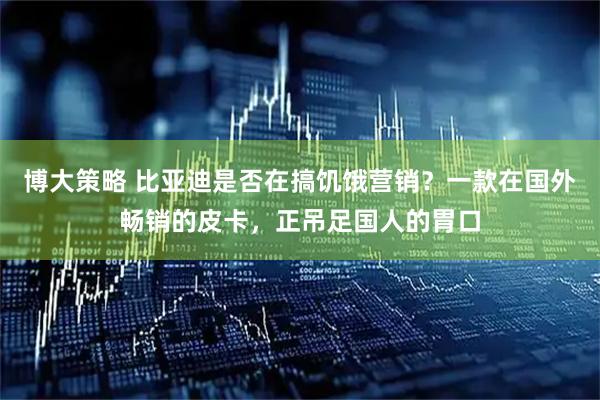 博大策略 比亚迪是否在搞饥饿营销?一款在国外畅销的皮卡,正吊足国人的胃口