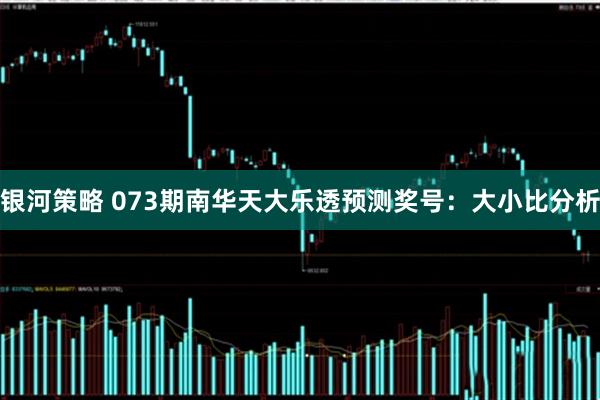 银河策略 073期南华天大乐透预测奖号：大小比分析