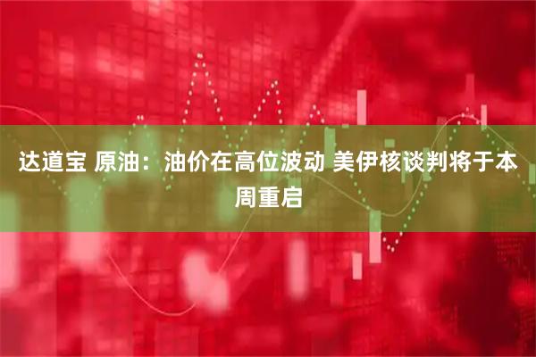 达道宝 原油：油价在高位波动 美伊核谈判将于本周重启