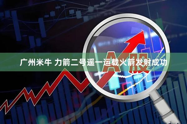 广州米牛 力箭二号遥一运载火箭发射成功