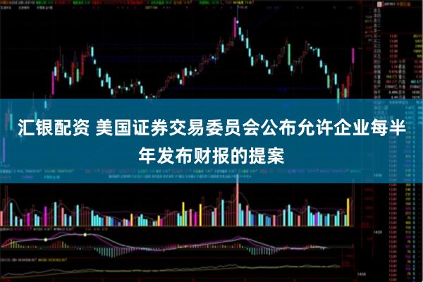 汇银配资 美国证券交易委员会公布允许企业每半年发布财报的提案