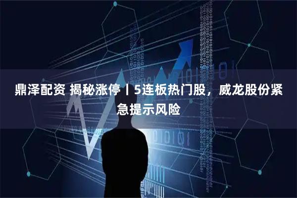 鼎泽配资 揭秘涨停丨5连板热门股，威龙股份紧急提示风险