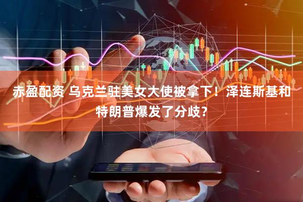 赤盈配资 乌克兰驻美女大使被拿下！泽连斯基和特朗普爆发了分歧？